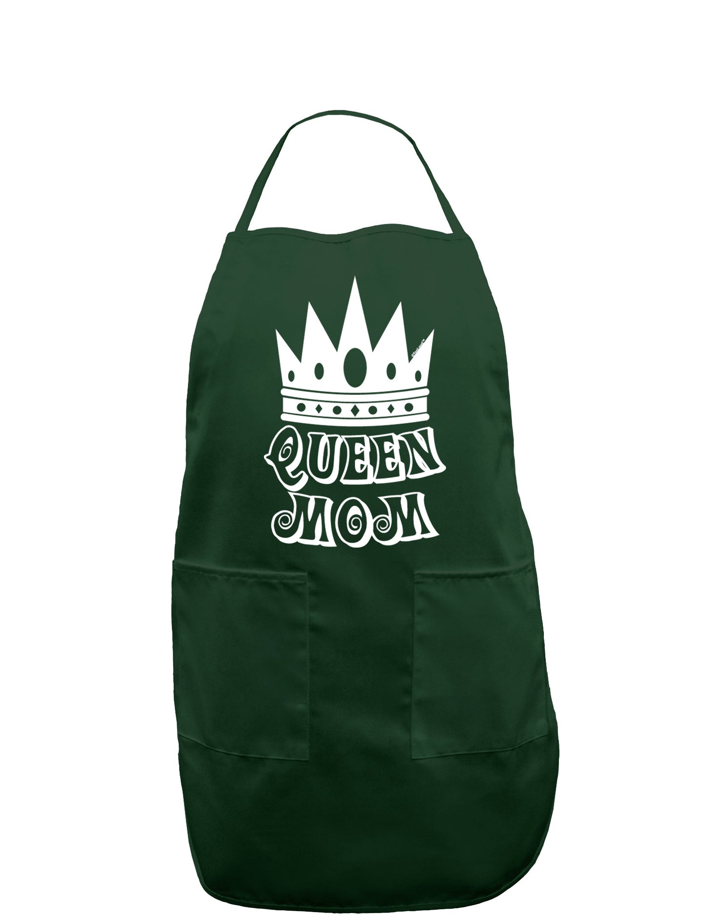 Queen Mom Dark Adult Apron-Bib Apron-TooLoud-Hunter-One-Size-Davson Sales