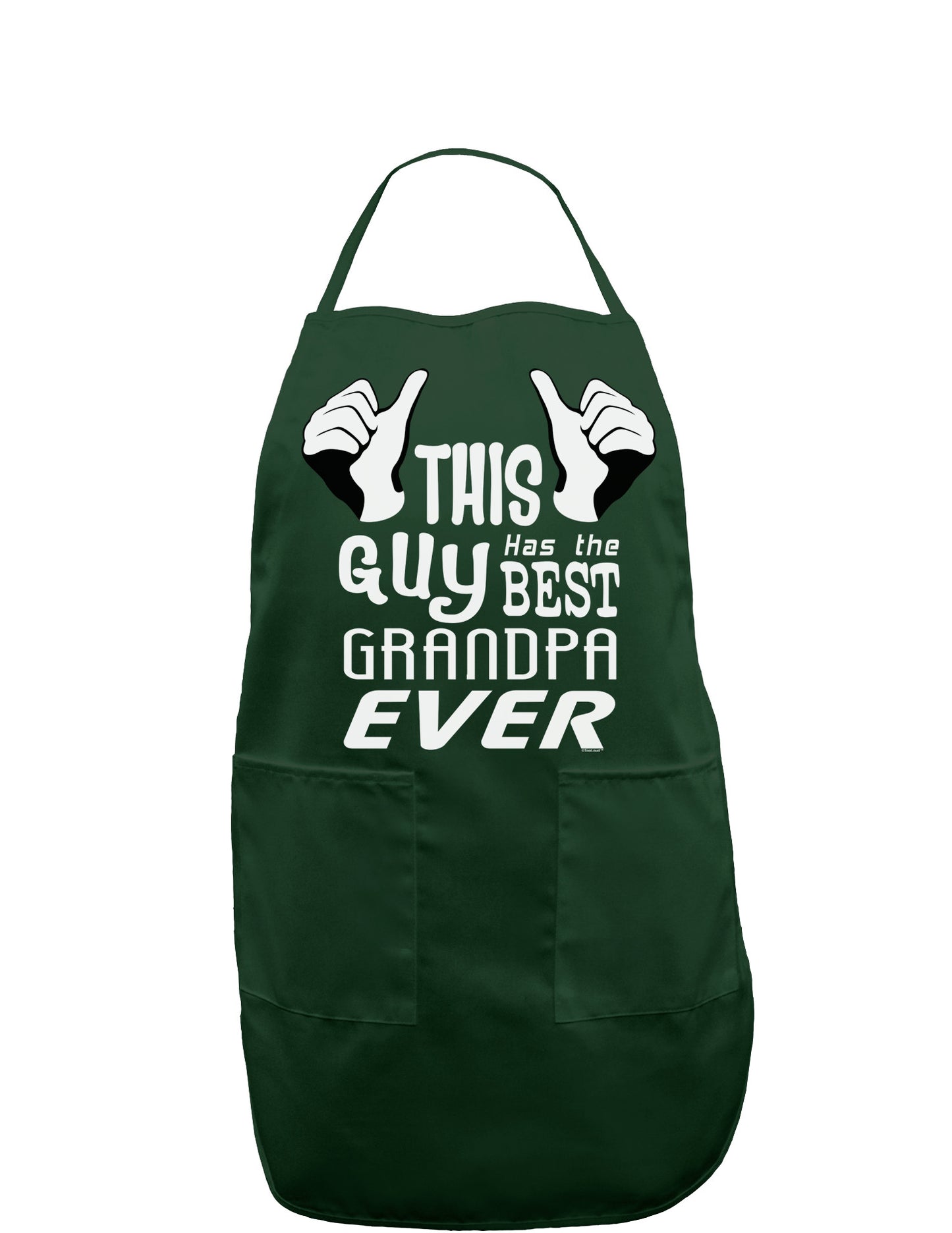 This Guy Has The Best Grandpa Ever Dark Adult Apron-Bib Apron-TooLoud-Hunter-One-Size-Davson Sales