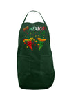 Viva Mexco Chili Peppers Dark Adult Apron-Bib Apron-TooLoud-Hunter-One-Size-Davson Sales