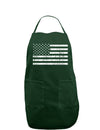 Distressed Black and White American Flag Dark Adult Apron-Bib Apron-TooLoud-Hunter-One-Size-Davson Sales