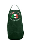 Kiss Me I'm Mexican Dark Adult Apron-Bib Apron-TooLoud-Hunter-One-Size-Davson Sales