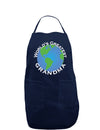 World's Greatest Grandma Dark Adult Apron-Bib Apron-TooLoud-Navy-One-Size-Davson Sales