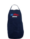 America Flag Dark Adult Apron-Bib Apron-TooLoud-Navy-One-Size-Davson Sales