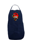 Tattoo Heart Grandma Dark Adult Apron-Bib Apron-TooLoud-Navy-One-Size-Davson Sales