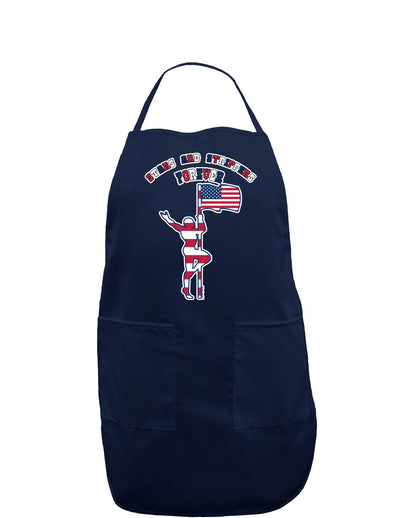 Stars and Strippers Forever Male Dark Adult Apron-Bib Apron-TooLoud-Navy-One-Size-Davson Sales