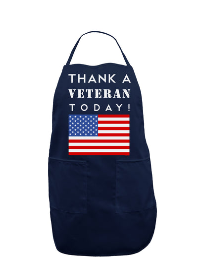 Thank a Veteran Today Dark Adult Apron-Bib Apron-TooLoud-Navy-One-Size-Davson Sales