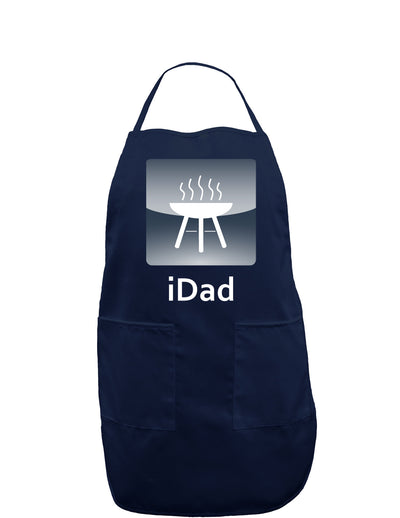 iDad Grill Dark Adult Apron-Bib Apron-TooLoud-Navy-One-Size-Davson Sales