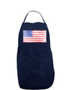 Weathered American Flag Dark Adult Apron-Bib Apron-TooLoud-Navy-One-Size-Davson Sales