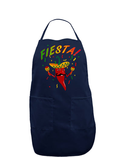 Chili Pepper de Fiesta Dark Adult Apron-Bib Apron-TooLoud-Navy-One-Size-Davson Sales