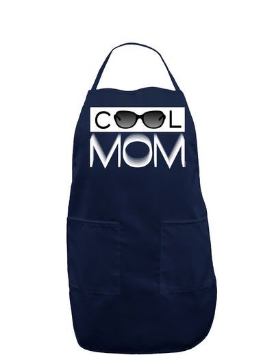 Cool Mom Dark Adult Apron-Bib Apron-TooLoud-Navy-One-Size-Davson Sales