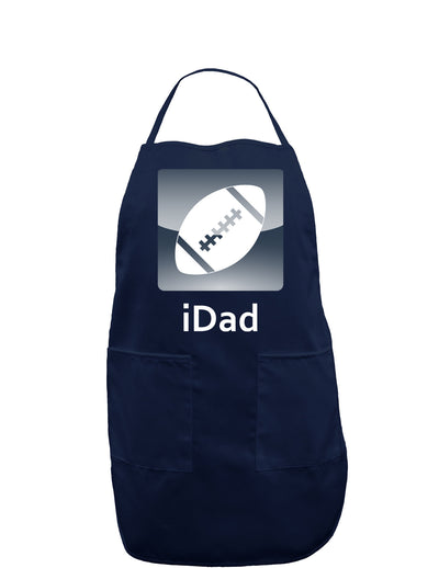 iDad Football Dark Adult Apron-Bib Apron-TooLoud-Navy-One-Size-Davson Sales