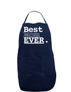 Mother's Day Best Mom Ever Dark Adult Apron-Bib Apron-TooLoud-Navy-One-Size-Davson Sales