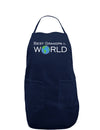 Best Grandpa in the World Dark Adult Apron-Bib Apron-TooLoud-Navy-One-Size-Davson Sales