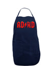 ADHD Lightning Bolt Rockstar Dark Adult Apron-Bib Apron-TooLoud-Navy-One-Size-Davson Sales