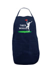 Tiger Would Dark Adult Apron-Bib Apron-TooLoud-Navy-One-Size-Davson Sales