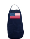 American Flag Dark Adult Apron-Bib Apron-TooLoud-Navy-One-Size-Davson Sales