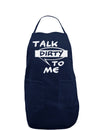 Talk Dirty To Me Censored Dark Adult Apron-Bib Apron-TooLoud-Navy-One-Size-Davson Sales