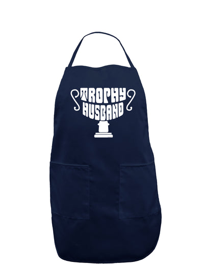 Trophy Husband Dark Adult Apron-Bib Apron-TooLoud-Navy-One-Size-Davson Sales