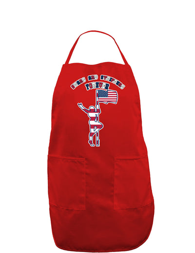 Stars and Strippers Forever Male Dark Adult Apron-Bib Apron-TooLoud-Red-One-Size-Davson Sales