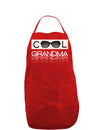 Cool Grandma Dark Adult Apron-Bib Apron-TooLoud-Red-One-Size-Davson Sales