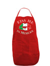 Kiss Me I'm Mexican Dark Adult Apron-Bib Apron-TooLoud-Red-One-Size-Davson Sales