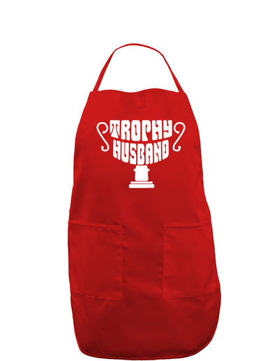 Trophy Husband Dark Adult Apron-Bib Apron-TooLoud-Red-One-Size-Davson Sales