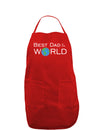 Best Dad in the World Dark Adult Apron-Bib Apron-TooLoud-Red-One-Size-Davson Sales