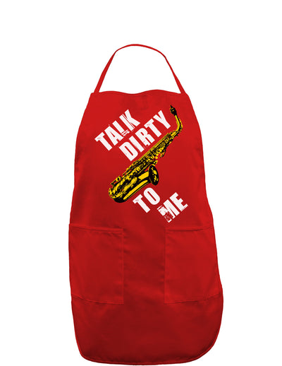 Talk Dirty To Me Saxophone Dark Adult Apron-Bib Apron-TooLoud-Red-One-Size-Davson Sales