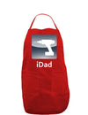 iDad Drill Dark Adult Apron-Bib Apron-TooLoud-Red-One-Size-Davson Sales