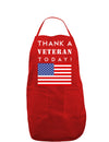 Thank a Veteran Today Dark Adult Apron-Bib Apron-TooLoud-Red-One-Size-Davson Sales