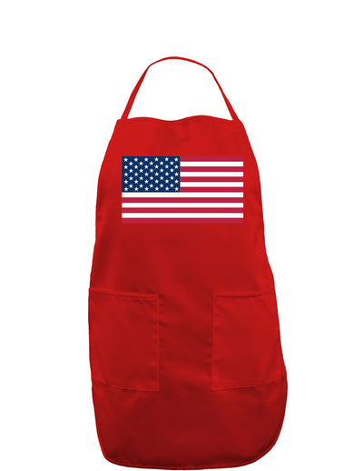 American Flag Dark Adult Apron-Bib Apron-TooLoud-Red-One-Size-Davson Sales