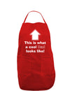 This is What a Cool Dad Looks Like Dark Adult Apron-Bib Apron-TooLoud-Red-One-Size-Davson Sales