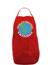 World's Greatest Grandma Dark Adult Apron-Bib Apron-TooLoud-Red-One-Size-Davson Sales