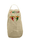 Viva Mexco Chili Peppers Adult Apron-Bib Apron-TooLoud-Khaki-One-Size-Davson Sales