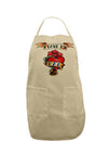 Tattoo Heart I Love My Dad Adult Apron-Bib Apron-TooLoud-Khaki-One-Size-Davson Sales