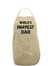 World's Okayest Dad Adult Apron-Bib Apron-TooLoud-Khaki-One-Size-Davson Sales