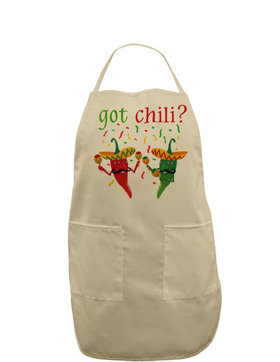 Got Chili Adult Apron-Bib Apron-TooLoud-Khaki-One-Size-Davson Sales