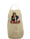 Uncle Sam Proud to be an American Adult Apron-Bib Apron-TooLoud-Khaki-One-Size-Davson Sales