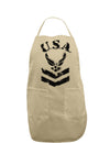 USA Military Air Force Stencil Logo Adult Apron-Bib Apron-TooLoud-Khaki-One-Size-Davson Sales