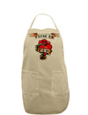 Tattoo Heart I Love My Mom Adult Apron-Bib Apron-TooLoud-Khaki-One-Size-Davson Sales