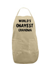 World's Okayest Grandma Adult Apron-Bib Apron-TooLoud-Khaki-One-Size-Davson Sales