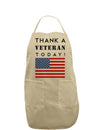 Thank a Veteran Today Adult Apron-Bib Apron-TooLoud-Khaki-One-Size-Davson Sales