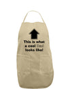 This is What a Cool Dad Looks Like Adult Apron-Bib Apron-TooLoud-Khaki-One-Size-Davson Sales