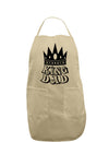 King Dad Adult Apron-Bib Apron-TooLoud-Khaki-One-Size-Davson Sales