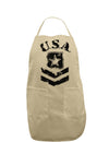 USA Military Army Stencil Logo Adult Apron-Bib Apron-TooLoud-Khaki-One-Size-Davson Sales