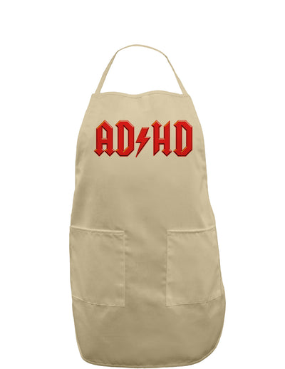 ADHD Lightning Bolt Rockstar Adult Apron-Bib Apron-TooLoud-Khaki-One-Size-Davson Sales