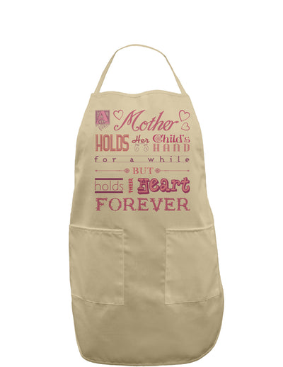 A Mother Holds Mother's Day Adult Apron-Bib Apron-TooLoud-Khaki-One-Size-Davson Sales