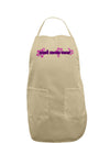 Best Mom Ever Flower Text Adult Apron-Bib Apron-TooLoud-Khaki-One-Size-Davson Sales