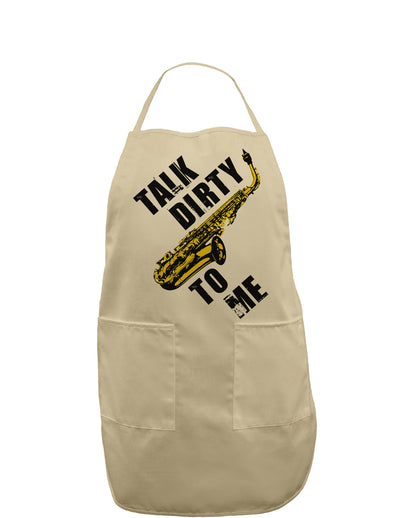 Talk Dirty To Me Saxophone Adult Apron-Bib Apron-TooLoud-Khaki-One-Size-Davson Sales