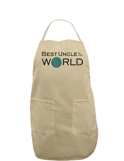 Best Uncle in the World Adult Apron-Bib Apron-TooLoud-Khaki-One-Size-Davson Sales